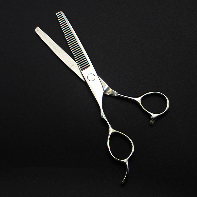 profesionalios Japan 440c kairiarankės 5,5 6'' sidabro kirpimo plaukų žirklės plaukų kirpimas retinimas kirpėjas kirpimas žirklės kirpyklos žirklės