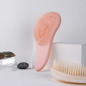 Marbled Magic Soft Tooth Comb Anti-static Hair Brush Handle Tangle Detangling Comb Душ Масажен гребен Салон Инструмент за оформяне на коса