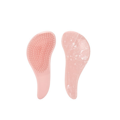 Marmurinės „Magic Soft Tooth“ šukos Antistatinis plaukų šepečio rankenėlė, susivėlusi šukos dušo masažo šukos salono plaukų formavimo priemonė