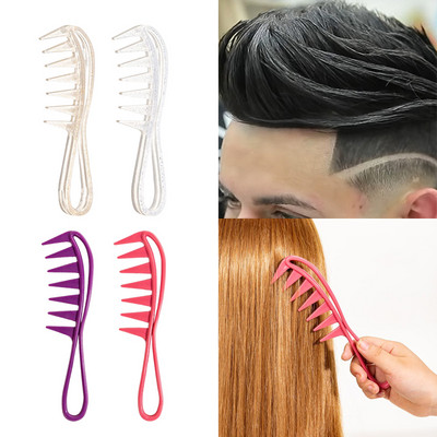 Retro olejová hlavica so širokými zubami hrebeň na rozčesávanie kučeravých vlasov salón kadernícky hrebeň masážny na styling vlasov holičstvo domáce použitie