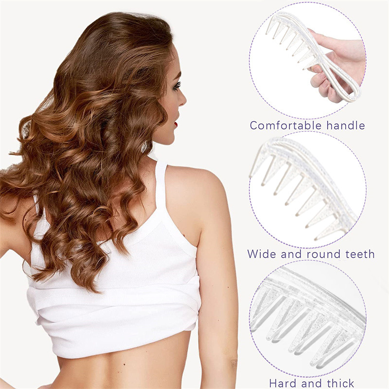 Retro olejová hlavica so širokými zubami hrebeň na rozčesávanie kučeravých vlasov salón kadernícky hrebeň masážny na styling vlasov holičstvo domáce použitie