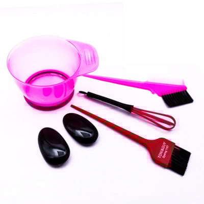 1/5 buc Set de bol de perie pentru culoarea vopselei de păr cu capace pentru urechi Mixer de vopsea pentru ten de păr Aplicator de colorat pe moarte Accesorii pentru coafură