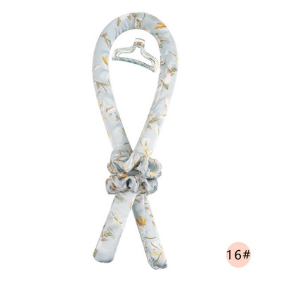 Lazy Silk Ribbon Uvijač za kosu Pjena za spavanje Spužva Heatless Štap za uvijače Traka za glavu Big Wave Uvijači Set Alati za oblikovanje