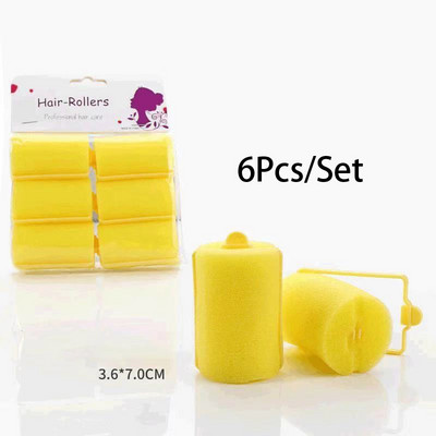 Mazas/Lielas Sūkļa cirtas Cirtaini Viļņaini Cirtaini Profesionālas Veidošanas Putas Mīkstas Sūklis Ruļļa Rollers Mitru Matu Putas Matu Putu Ruļļi