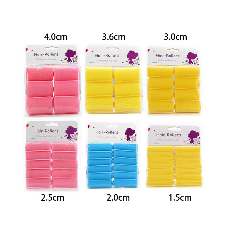 Mazas/Lielas Sūkļa cirtas Cirtaini Viļņaini Cirtaini Profesionālas Veidošanas Putas Mīkstas Sūklis Ruļļa Rollers Mitru Matu Putas Matu Putu Ruļļi