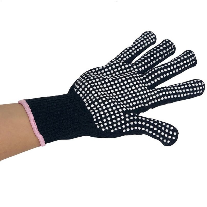 2db hőálló kesztyű hajgöndörítéshez hajformázó szalon fodrász tartozék kézbőrápoló védőkesztyű hőálló