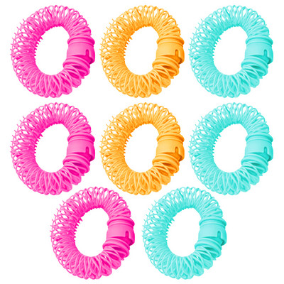 6/8 kom. Krafne za oblikovanje kose Valjak za oblikovanje frizure Plastični Bendy Mekani uvijač Spiralne kovrče Valjci DIY Alati za oblikovanje kose