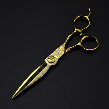 Професионална 6\'\' ножица от златна стомана Дамаска ножица за коса фризьорски makas подстригване фризьорски ножици фризьорски ножици
