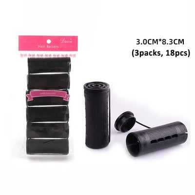 18 τμχ Εξαιρετικά μεγάλα λαστιχάκια Ρολά μαλλιών Κρύες ράβδοι περμανάντ Μπάρες για μπούκλες Κλιπ μαλλιών Χνουδωτό κυματιστό χτένισμα DIY 1768