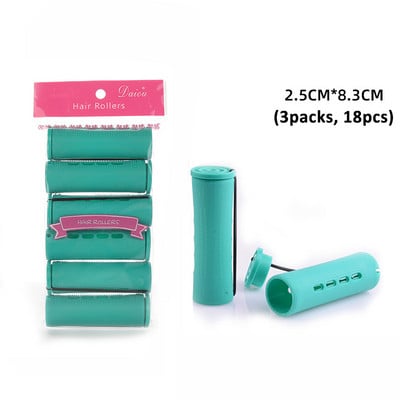 18 τμχ Εξαιρετικά μεγάλα λαστιχάκια Ρολά μαλλιών Κρύες ράβδοι περμανάντ Μπάρες για μπούκλες Κλιπ μαλλιών Χνουδωτό κυματιστό χτένισμα DIY 1768