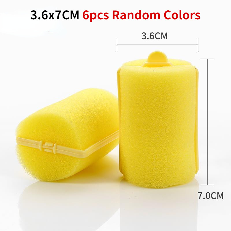 Visokokvalitetna meka magična spužva 6 veličina pjenastih uvijača za kosu DIY komplet frizerskih alata Žensko oblikovanje neškodljive kose Uvijači bez topline