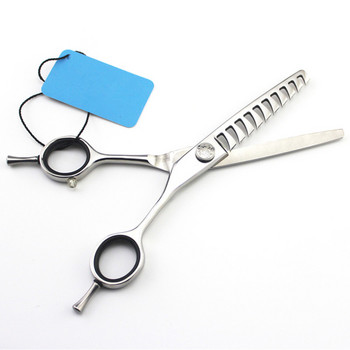 Професионална япония 440c 6 инча ножици за коса с извити зъби бръснар makas фризьорски салон ножици за изтъняване фризьорски ножици
