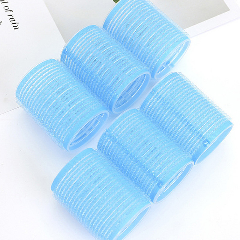 6 kom/Part Samoljepljivi prianjajući uvijači za kosu od smole Uvijači s dugim šiškama Salon DIY frizerski alati Uvijači za uvijanje kose Waver