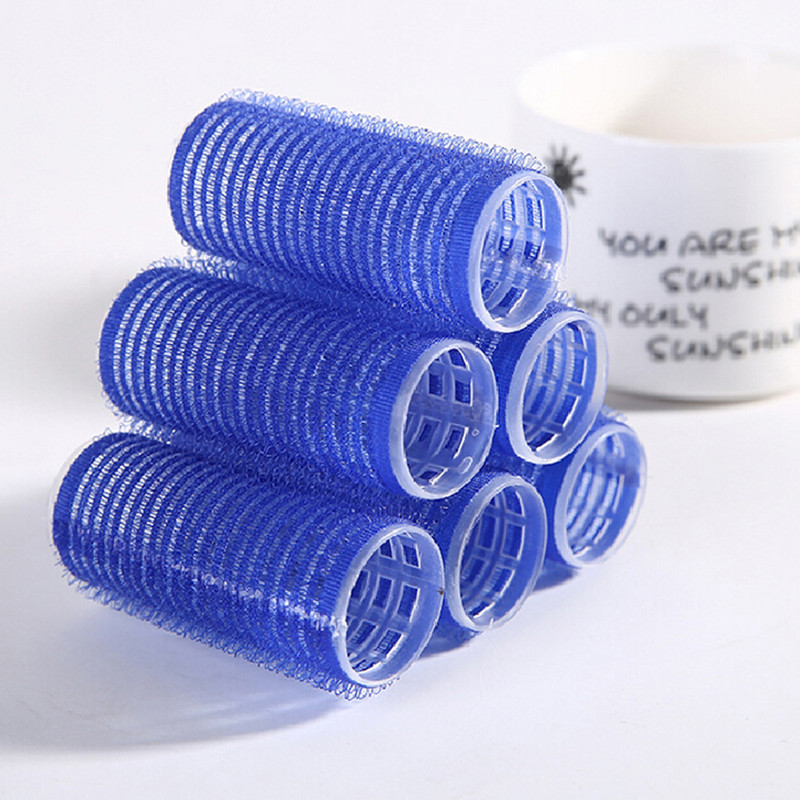 6 kom/Part Samoljepljivi prianjajući uvijači za kosu od smole Uvijači s dugim šiškama Salon DIY frizerski alati Uvijači za uvijanje kose Waver