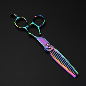 Професионална 6\'\' висококачествена ножица Rianbow Damascus ножици за коса фризьорски ножици за подстригване фризьорски ножици