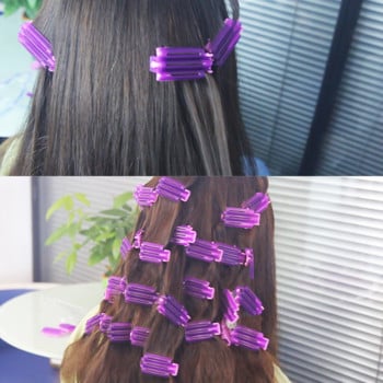 45 τμχ Ρολά μαλλιών Root fluffy σφιγκτήρες Wave Perm Rod DIY Bars Corn Clips Hair curling curler curlers Styler for women girls