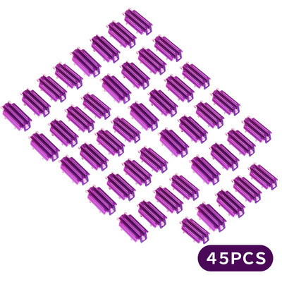 45gab. matu rullīši, sakņu pūkaini skavas, vilnis ilgviļņu stienis DIY stieņi, kukurūzas klipši, matu ruļļi, ruļļi, ruļļi, ieveidotājs sievietēm, meitenēm