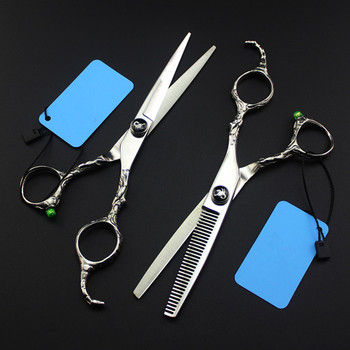 професионална япония 440c 6-инчови скорпионски ножици за подстригване бръснар makas ножици за подстригване изтъняващи ножици фризьорски ножици