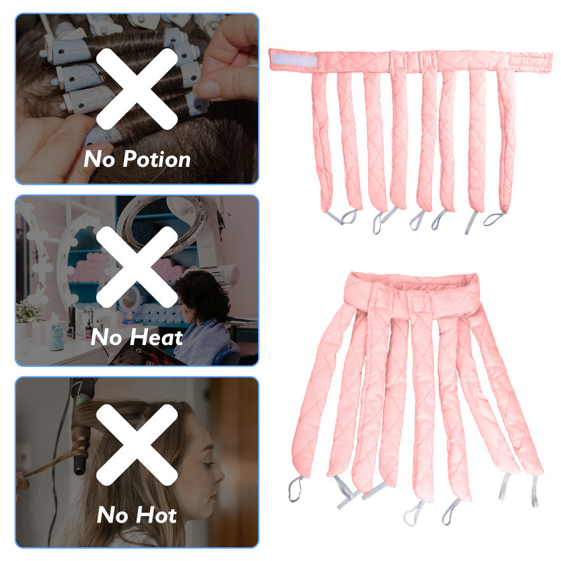 Nekarsējams kērlinga stieņa galvas saite Octocurl matu lokotājs bez karstuma mīkstas putas rullīši Lazy matu ruļļi Wave Formers miega veidošanas rīks