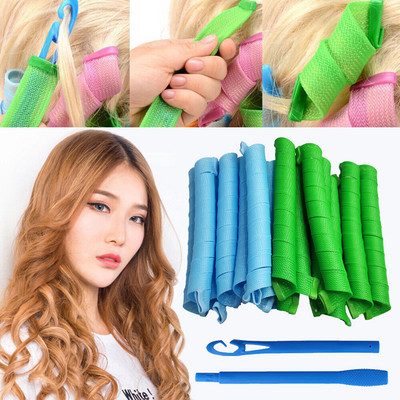 Ondulător de păr fără căldură (30/45/55cm) Onduleuri spiralate fără căldură Modeler Magic Hair Roller Kit de styling pentru femei Salon de acasă Coafura DIY