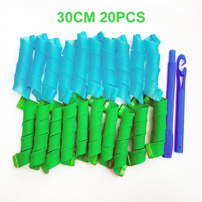 Heatless Hair Curler (30/45/55cm) No Heat Spiral Curls Modeler Magic Hair Roller Styling Kit for Women Home Salon DIY Hairstyle