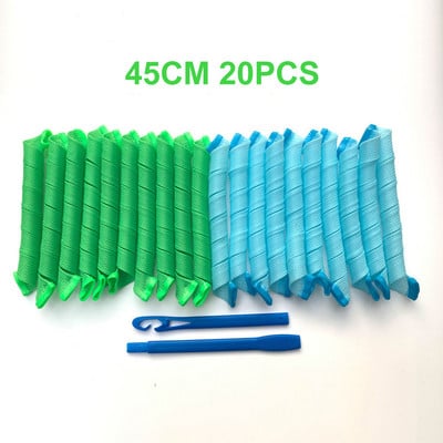 Heatless Hair Curler (30/45/55cm) No Heat Spiral Curls Modeler Magic Hair Roller Styling Kit for Women Home Salon DIY Hairstyle