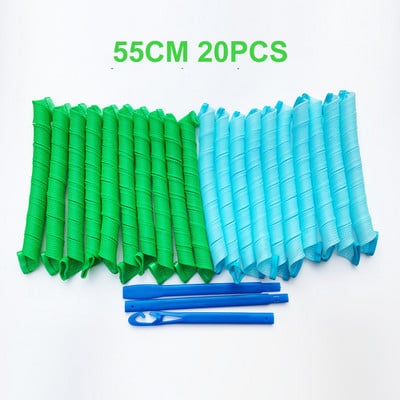 Heatless Hair Curler (30/45/55cm) No Heat Spiral Curls Modeler Magic Hair Roller Styling Kit for Women Home Salon DIY Hairstyle