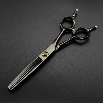професионална япония 440c 6 инча черни носещи ножици за подстригване фризьорски makas фризьорски ножици фризьорски ножици