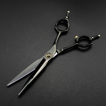 професионална япония 440c 6 инча черни носещи ножици за подстригване фризьорски makas фризьорски ножици фризьорски ножици