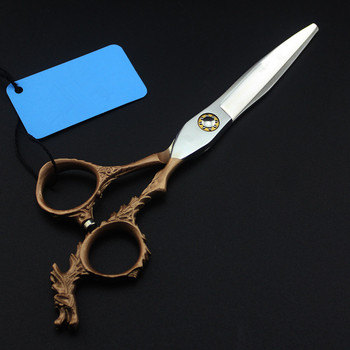 професионална япония 440c 6-инчов комплект ножици за коса златен дракон фризьорски бръснар makas ножици за подстригване фризьорски ножици