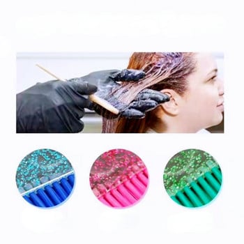 Βούρτσα μαλλιών Soft Fiber Glitter Tint Dye Hairdressing Pro Salon Tools Bleach Comb Salon Accessories for Hair Coloring brush