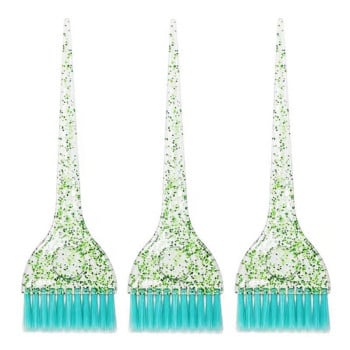 Βούρτσα μαλλιών Soft Fiber Glitter Tint Dye Hairdressing Pro Salon Tools Bleach Comb Salon Accessories for Hair Coloring brush