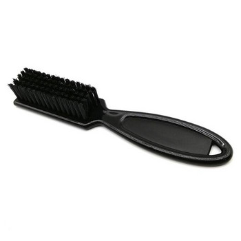 Salon Black Small Beard Styling Brush Професионална четка за бръснене Beard Brush Barber Vintage Oil Head Shape Carving Cleaning Brush