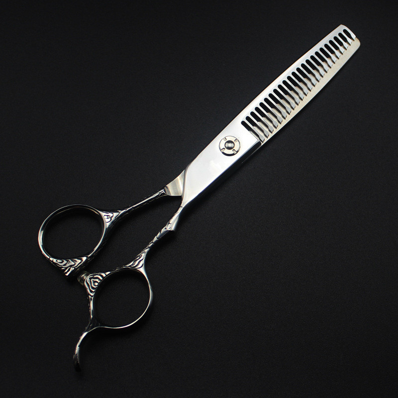 Japonia profesională 440c 6 '' mâner de flori tăiat foarfece de păr tuns frizer makas tunsoare foarfece de subțiere foarfece de coafură