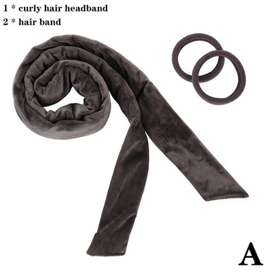 Lazy Heatless kērlinga stieņa cirtas lentes matu ruļļi matu ruļļi Mīksti gulēšanai mīksti mīksti viļņu veidotāji DIY matu veidošanas rīki