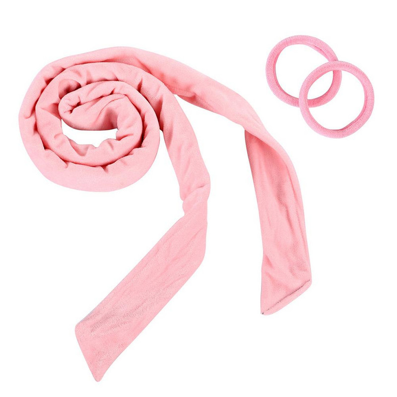 Lazy Heatless kērlinga stieņa cirtas lentes matu ruļļi matu ruļļi Mīksti gulēšanai mīksti mīksti viļņu veidotāji DIY matu veidošanas rīki