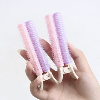2 τμχ Natural Fluffy Lazy Clips Bangs Hair Root Hair Roller Roller Magic Artifact Pads for Female Fluffy Hairpin Hair Waver Tools