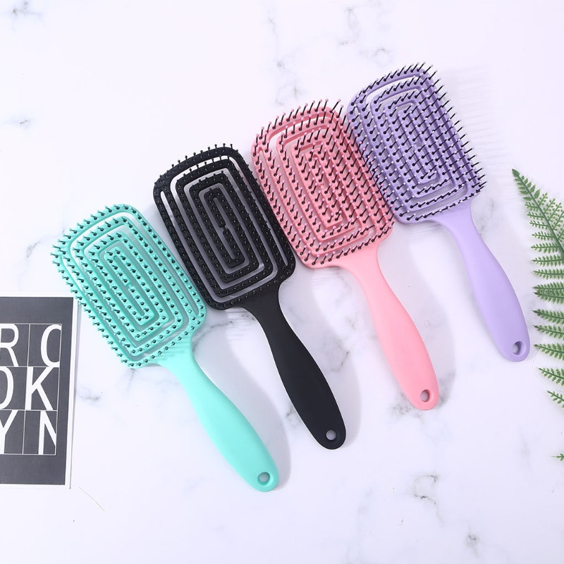 Επαγγελματική χτένα με αεριζόμενη βούρτσα μαλλιών Αντιστατικό μασάζ τριχωτού της κεφαλής Wet Dry Hairs Combs Εργαλεία styling κομμωτηρίου για οικιακή χρήση κομμωτηρίου