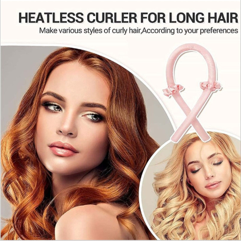 Heatless štap za kovrče Traka za glavu Bez topline Svilene kovrče Vrpce Uvijači za kosu Meka traka za spavanje Lazy Hair Curlers Alati za oblikovanje kose