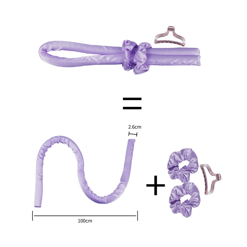 Heatless štap za kovrče Traka za glavu Bez topline Svilene kovrče Vrpce Uvijači za kosu Meka traka za spavanje Lazy Hair Curlers Alati za oblikovanje kose