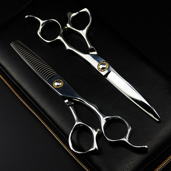 професионална япония 440c 6-инчови ножици за подстригване фризьорски ножици за подстригване Извити тънки ножици фризьорски ножици
