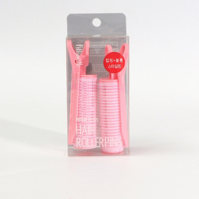 Natūralus pūkuotas garbanotas plastikinis plaukų šaknis Pūkuotas segtukas plaukų formavimo segtukas Candy Color Air Bangs Curler Plaukų segtukai Priedai