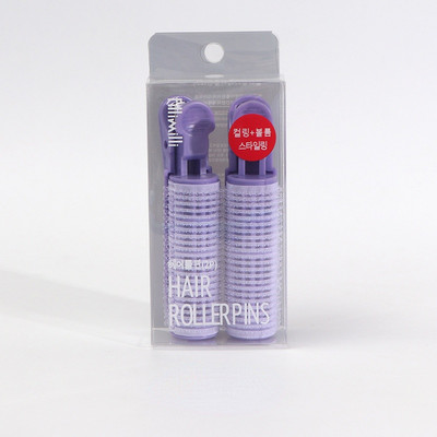 Natūralus pūkuotas garbanotas plastikinis plaukų šaknis Pūkuotas segtukas plaukų formavimo segtukas Candy Color Air Bangs Curler Plaukų segtukai Priedai