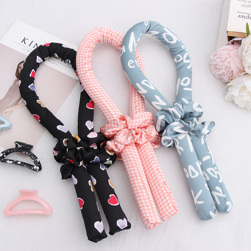 Nova šipka za kovrčavo bez zagrijavanja Lazy Curler Svilena vrpca za kovrčavu kosu Traka za kosu Wave Formers