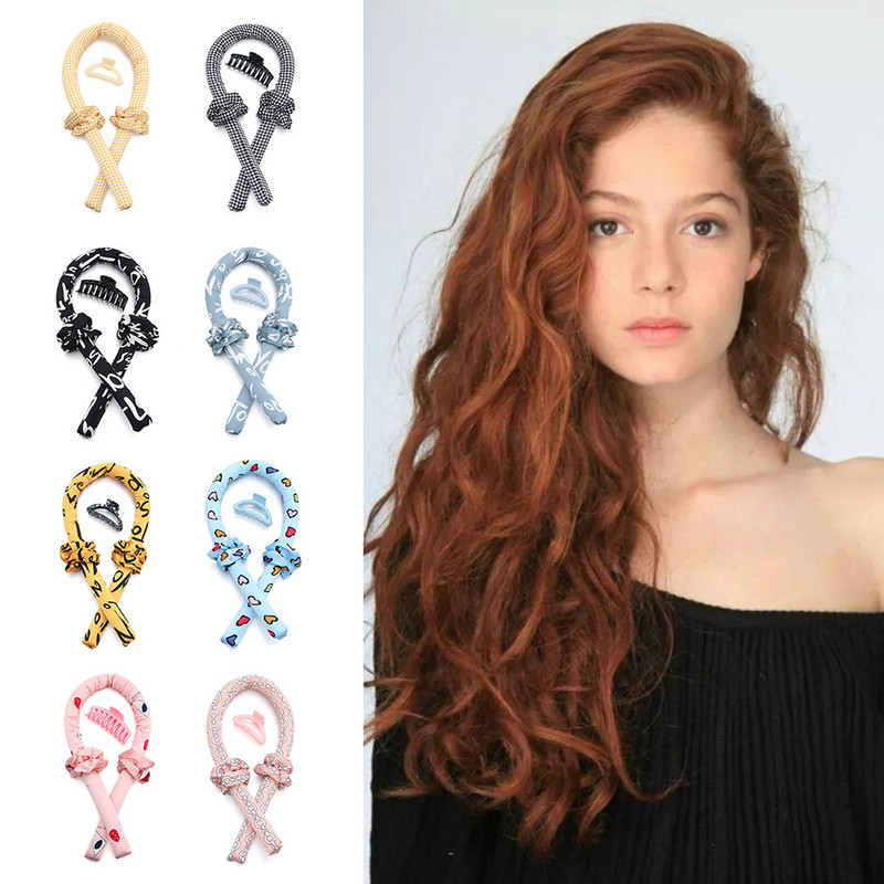 Nova šipka za kovrčavo bez zagrijavanja Lazy Curler Svilena vrpca za kovrčavu kosu Traka za kosu Wave Formers
