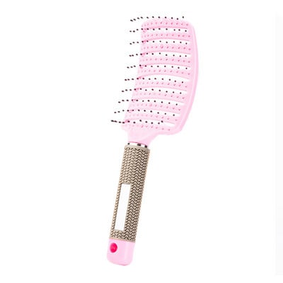 6 színű kefe brosse demelante női női haj fejbőr masszázs fésű sörte és nejlon popbrush hajkefe Detangling nylon kefe