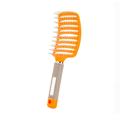6 színű kefe brosse demelante női női haj fejbőr masszázs fésű sörte és nejlon popbrush hajkefe Detangling nylon kefe