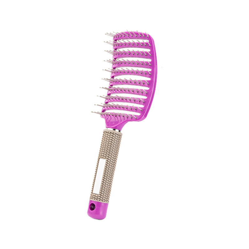 6 színű kefe brosse demelante női női haj fejbőr masszázs fésű sörte és nejlon popbrush hajkefe Detangling nylon kefe