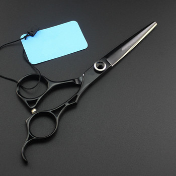 професионална япония 440c 6-инчови ножици за коса с черен скъпоценен камък комплект ножици за подстригване бръснар makas ножици за подстригване фризьорски ножици
