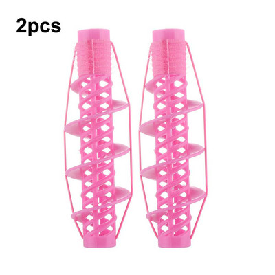 2Pcs Not Hurt Frizerski salon Prirodne velike valovite kovrče Valjci Spiralni uvijač DIY Styling Dizajn kose Frizerski uvijači